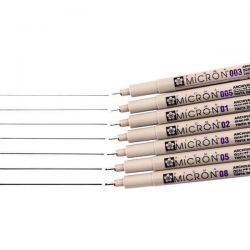 Pigma Micron Sakura Fineliners Neri