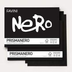 Album Fogli Neri Prismanero Favini