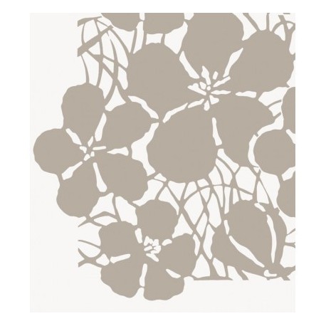 Stencil Fiori Stilizzati in Negativo